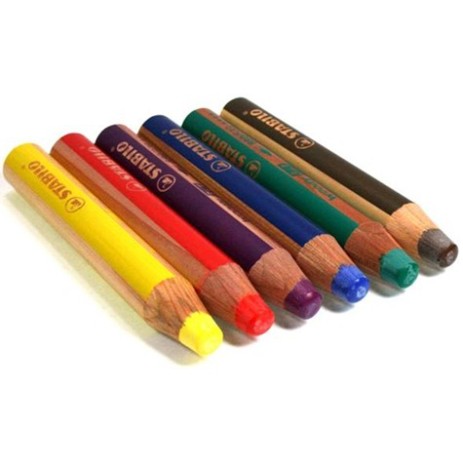 Pastelli per colori per il viso ecologici per bambini, matite per colori  per il viso in scatola di plastica trasparente
