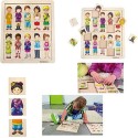 Match & Mix - Puzzle in legno con bambini di diverse nazionalità- Beleduc