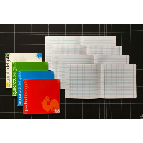 GRIGIO Quaderno scuola vintage A5 quadretti , Ed Creare (Anni 70/80)  copybook